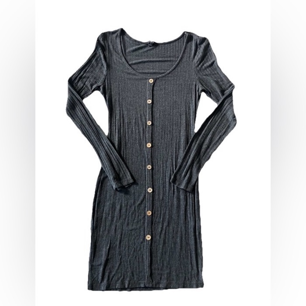 Ambiance Grey Short Thin Sweater Dress | Women’s Small